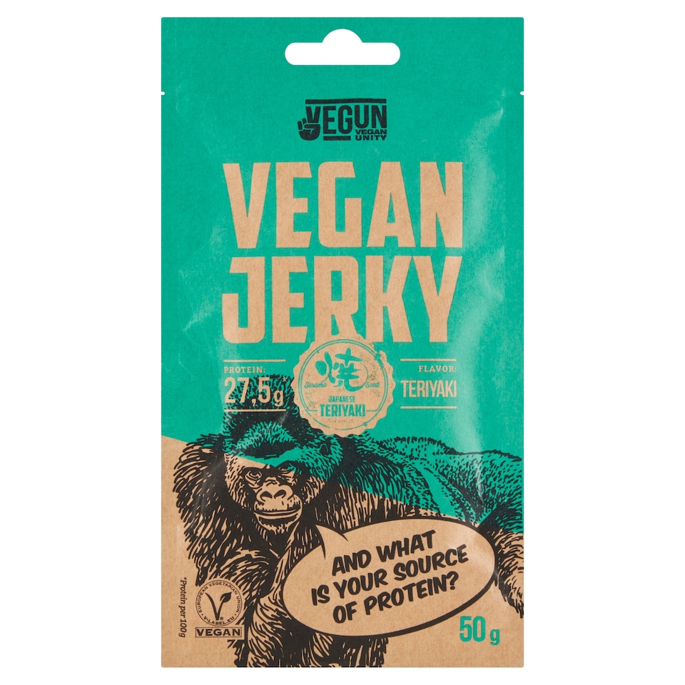 Obrázek 1 pro produkt Vegun Vegan Jerky Teriyaki 50g