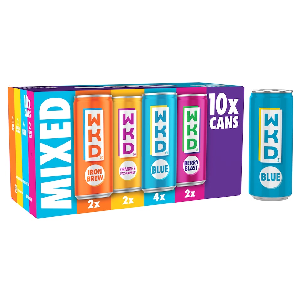 image 1 of Wkd Mixed Sparkling Drinks 10 X 250Ml
