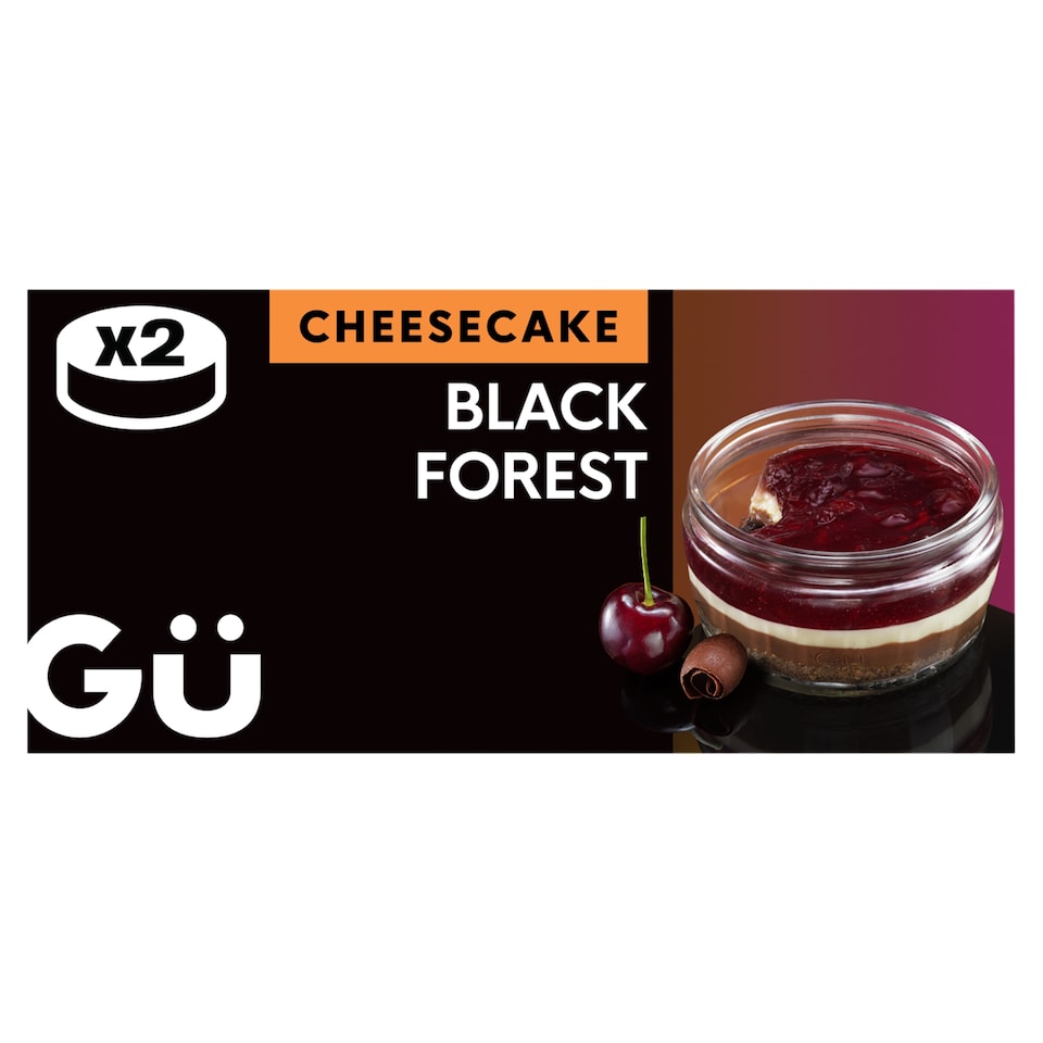 image 1 of Gu Cheesecake - Black Forest 2 x 88g
