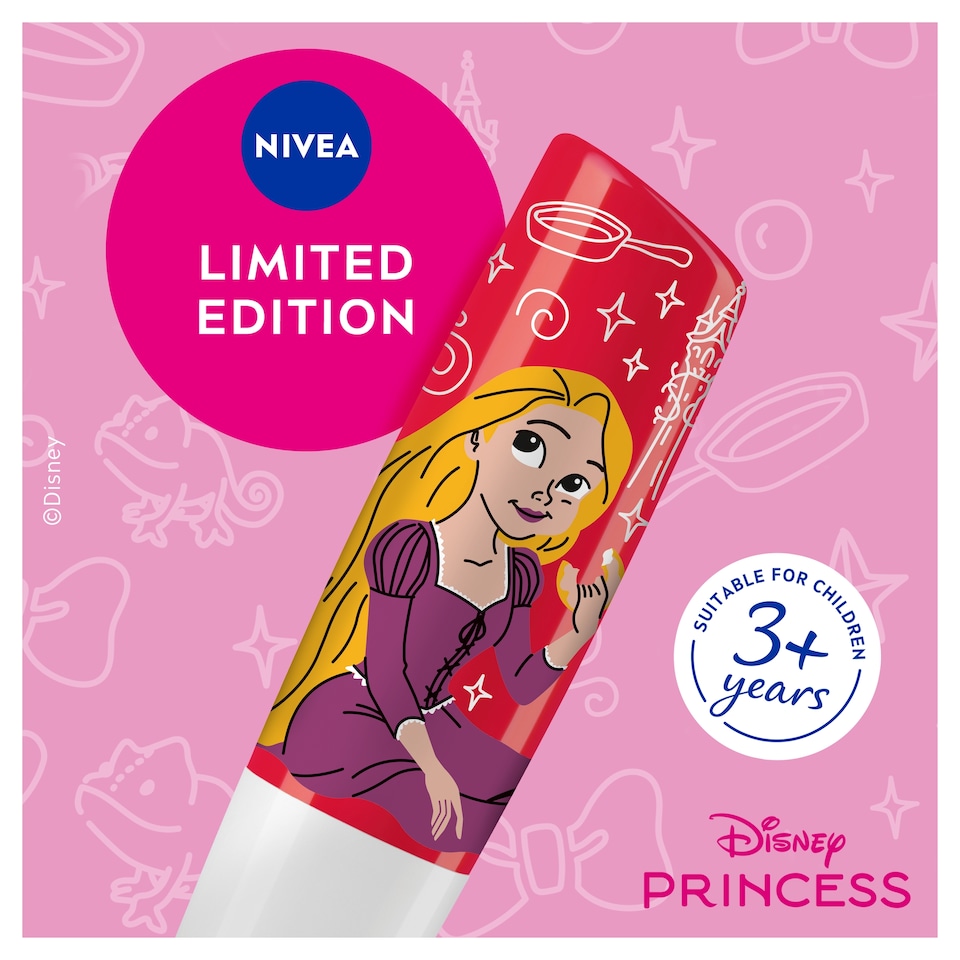 image 1 of NIVEA Disney Rapunzel Wild Cranberry Lip Balm 4.8g