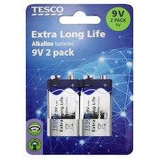Tesco Extra Long Life 9V 2 Pack