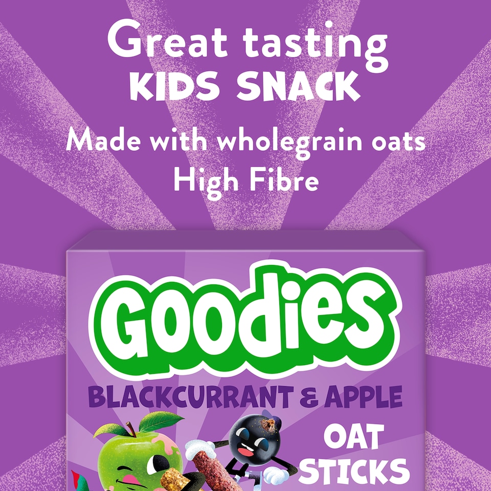image 1 of Goodies Apple & Blackcurrant Oat Sticks 5x23g