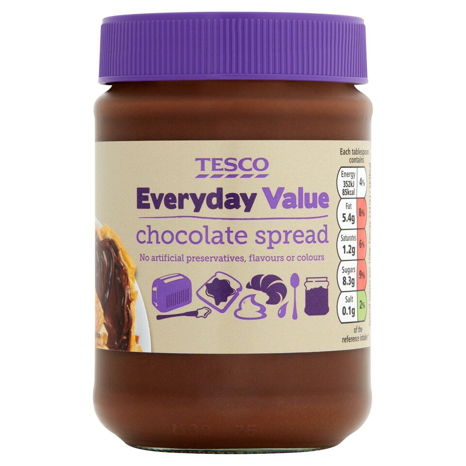 Tesco Everyday Value Chocolate Spread 400G Tesco Groceries