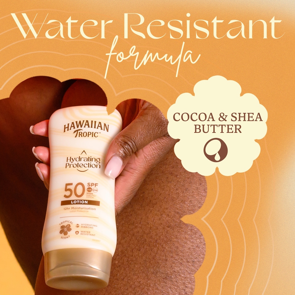 image 1 of Hawaiian Tropic Hydrating Protection Lotion SPF50 180ml