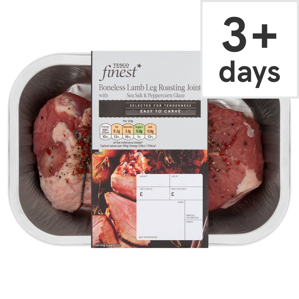 Tesco Finest Boneless Lamb Leg Roasting Joint Tesco Groceries
