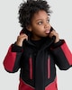 image 1 of F&F Boys Colour Block Hooded Waterproof Jacket in Red