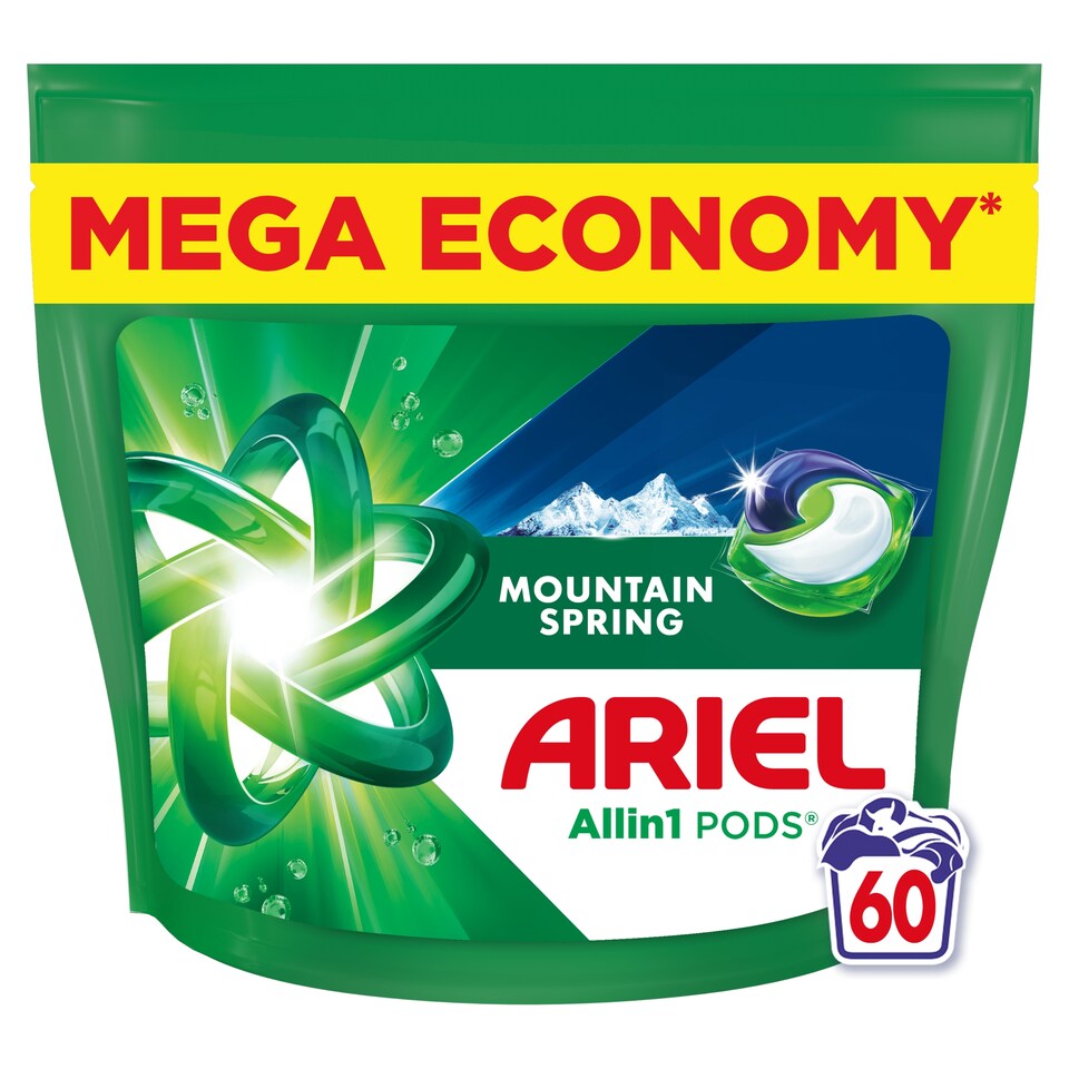 Obrázek 1 pro produkt Ariel Allin1 PODS , Kapsle Na Praní S Tekutým Prostředkem, 60 Praní