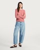 image 2 of F&F Lace Long Sleeved Top in Pink