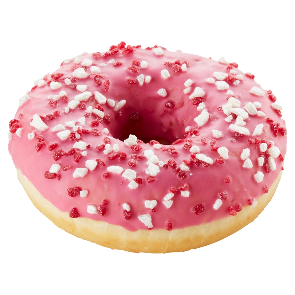 image 1 of Tesco Donut with Pink Icing and Strawberry Flavor 56 g