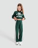image 1 of F&F Girls 2-Piece Cotton Rich New York City Sweatshirt and Joggers Set in Green