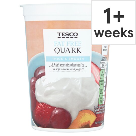 Tesco Quark Fat Free Soft Cheese 500G Tesco Groceries