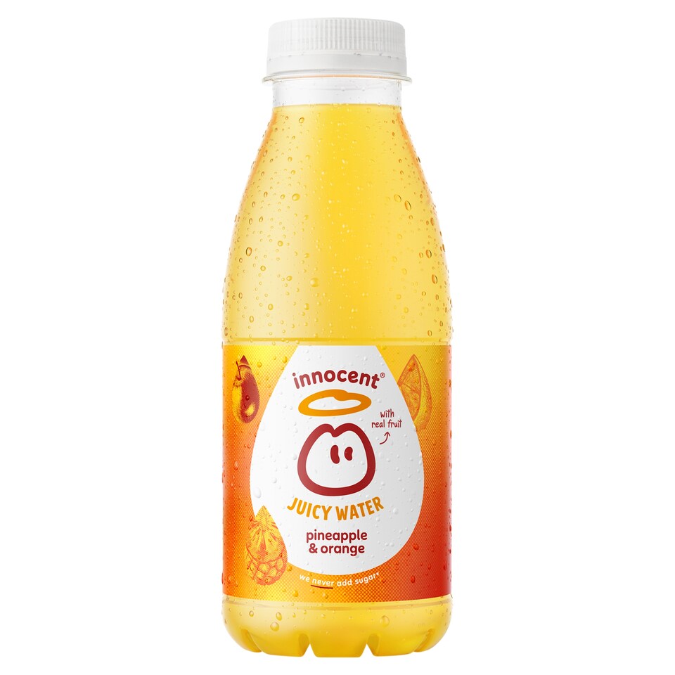 image 1 of Innocent Juicy Water Pineapple & Orange Juice Drink 420ml