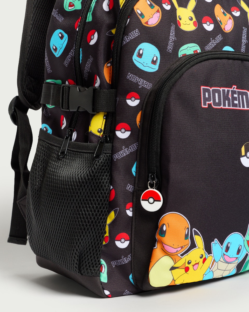 image 1 of Pokémon Printed Backpack in Black