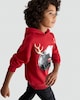 image 2 of F&F Boys Cotton Rich Football Antlers Hoodie in Red