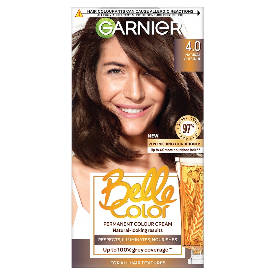 image 1 of Garnier Belle Color Permanent Hair Dye - Natural Dark Brown 4