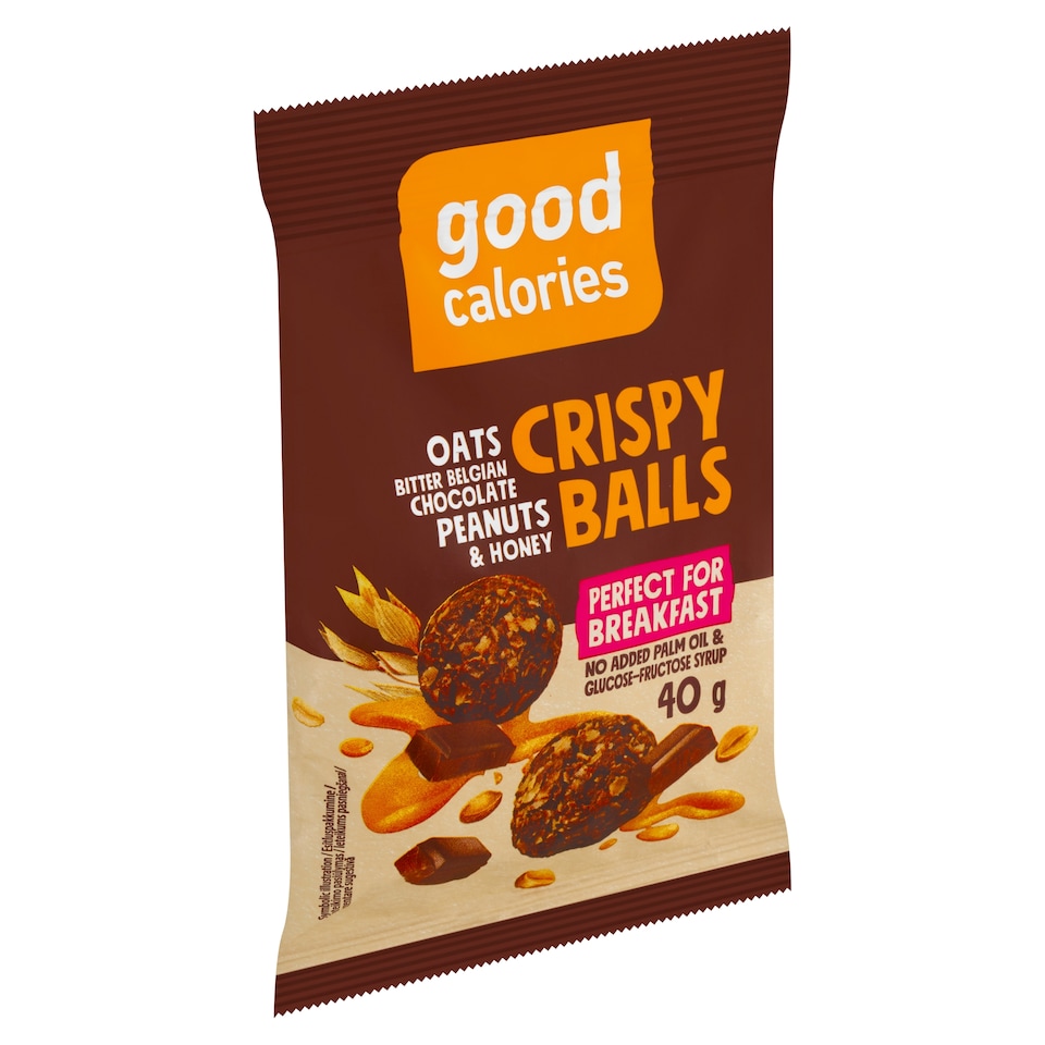 Obrázek 1 pro produkt Good Calories Ovesné kuličky s hořkou čokoládou 40g