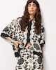 image 1 of F&F Floral Short Sleeved Co-ord Shirt in Multi Black