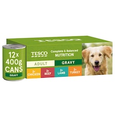 Tesco Adult Dog Food in Gravy - Mixed Selection 12x400g