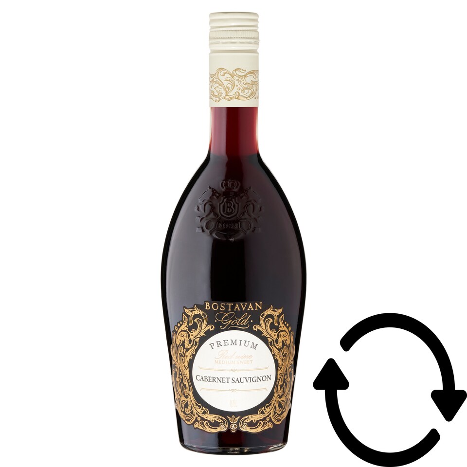 Bostavan Gold Premium Cabernet Sauvignon Medium Sweet Red Wine 12,5% 0,75 l