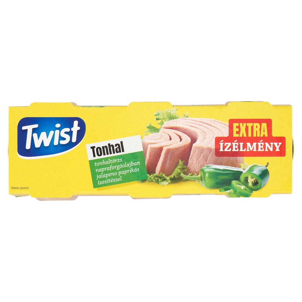 Twist tonhaltörzs napraforgóolajban jalapeno paprikás ízesítéssel 3 x 80 g (240 g)  1. kép