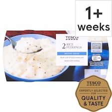 Tesco Creamy Rice Puddings 2 Pack 346g