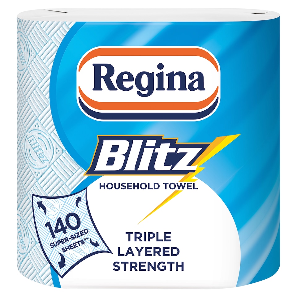 image 1 of Regina Blitz Kitchen Roll 140 Supersized Sheets 2 Roll