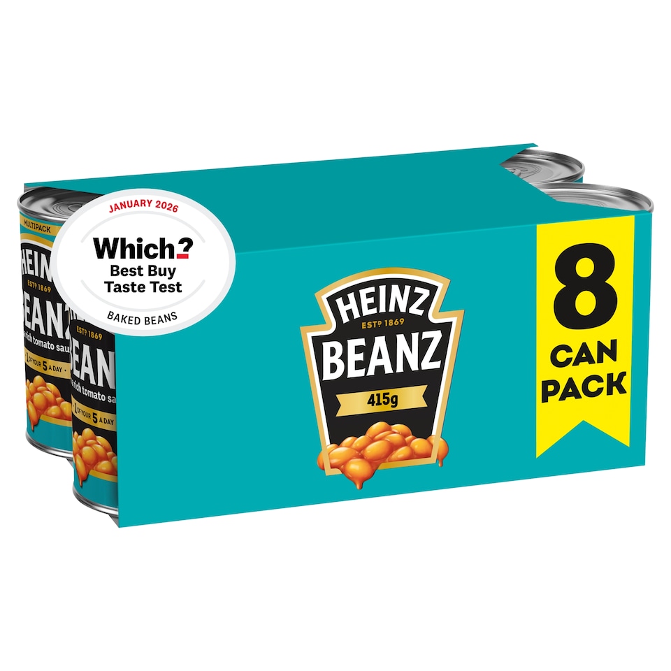 image 1 of Heinz Baked Beans in Tomato Sauce 8 x 415g