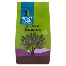 Crazy Jack Organic Dried Raisins 375G