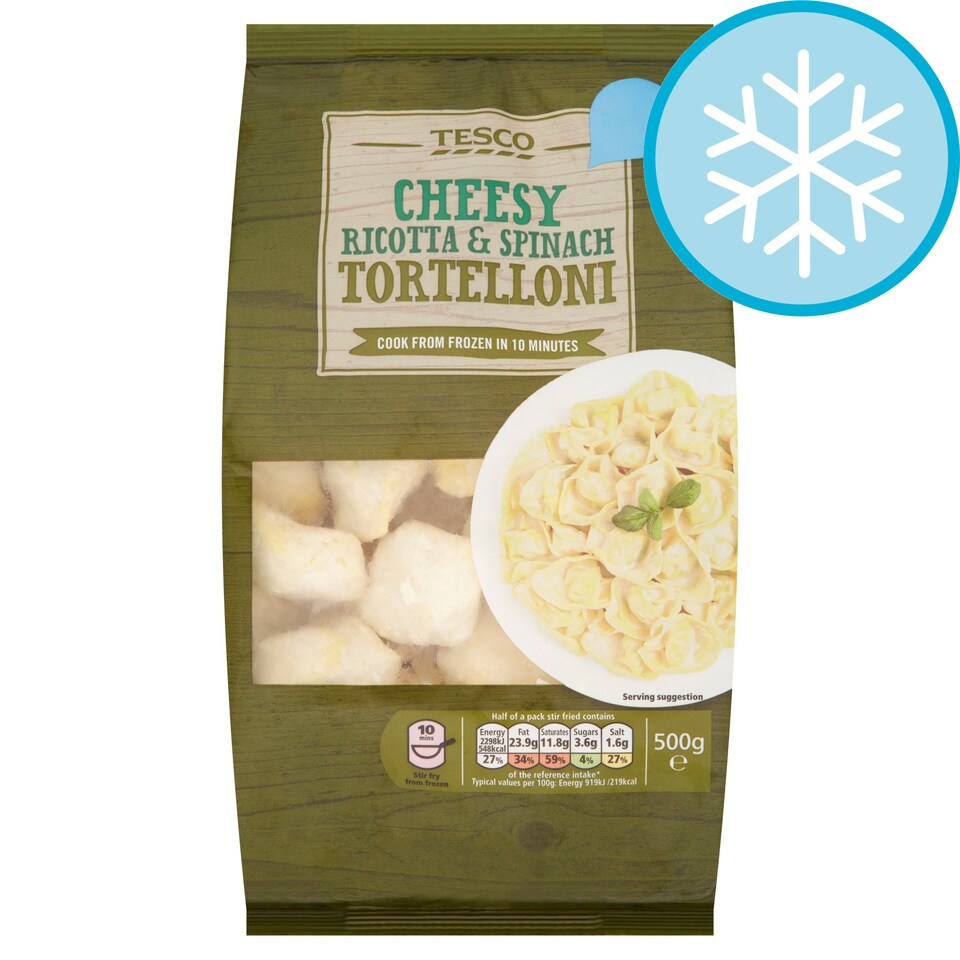 Tesco Cheesy Spch & Ricotta Tortellini 500g
