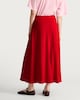 image 4 of F&F Flowing A Line Midi Skirt in Red