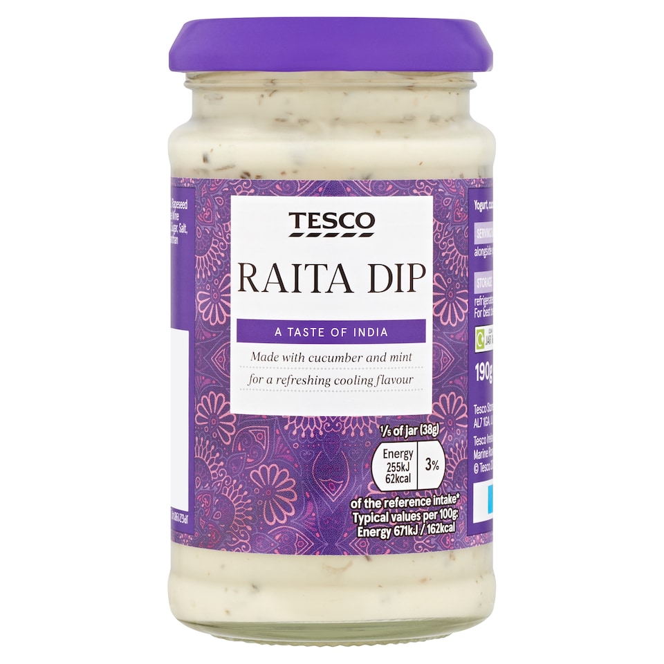 Tesco Raita Dip 190G