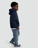 image 3 of F&F Boys Borg Textured Slogan Hoodie in Navy