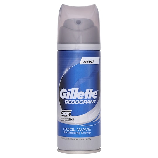 Gillette Antiperspirant Deodorant Spray Cool Wave - Tesco Groceries
