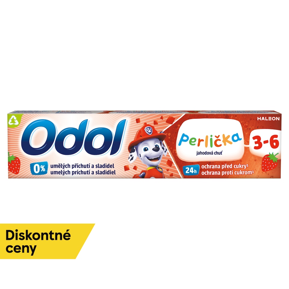 obrázok 1 z Odol Perlička jahodová chuť zubná pasta s fluoridom 50 ml