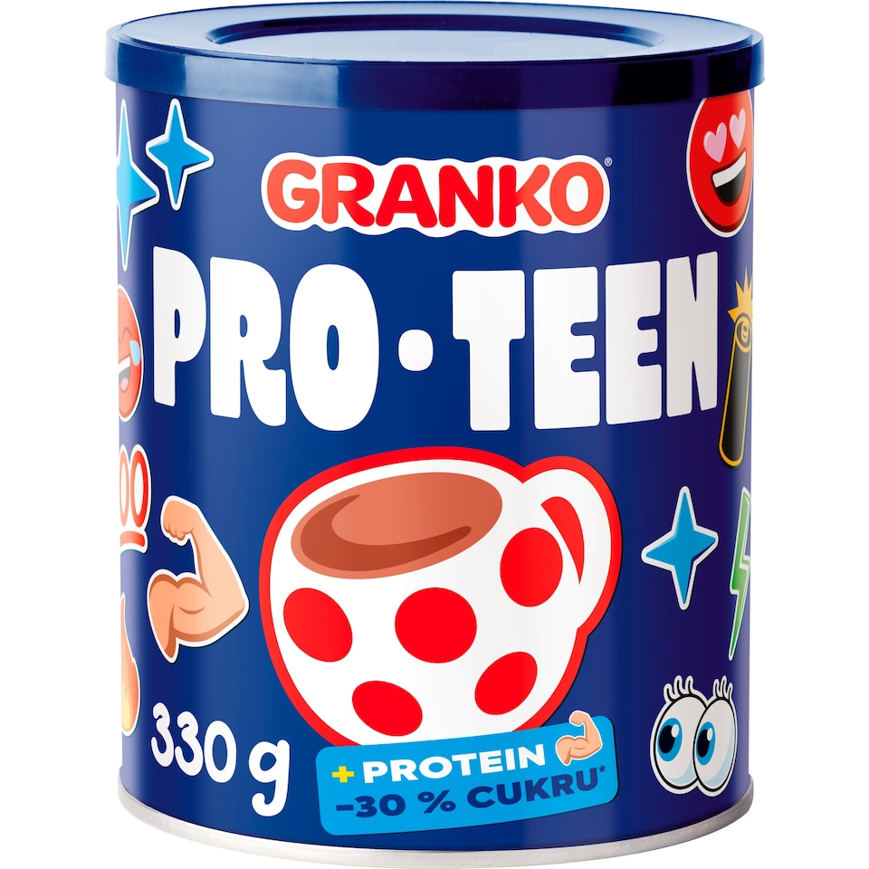 Obrázek 1 pro produkt GRANKO Pro-teen Instantní kakaový nápoj s proteinem 330g