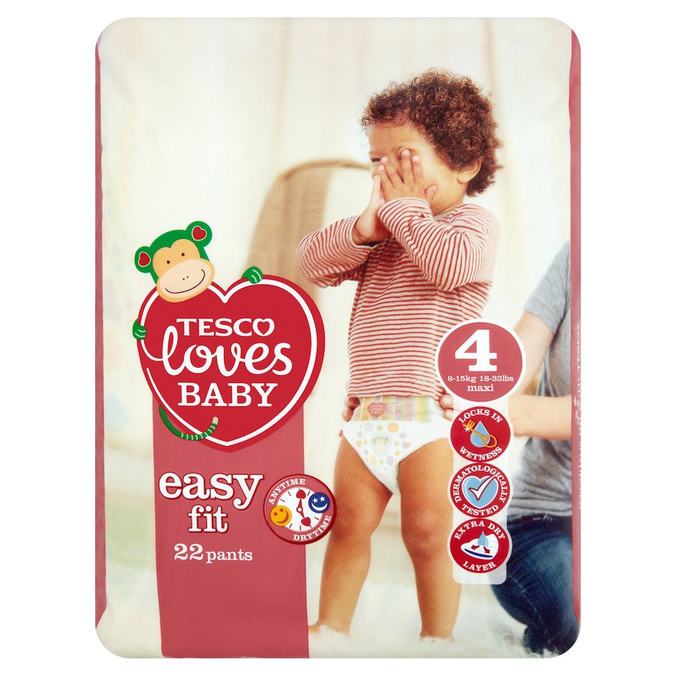 Tesco Loves Babyesy Fit Size 4 Maxi Carry Pack 22