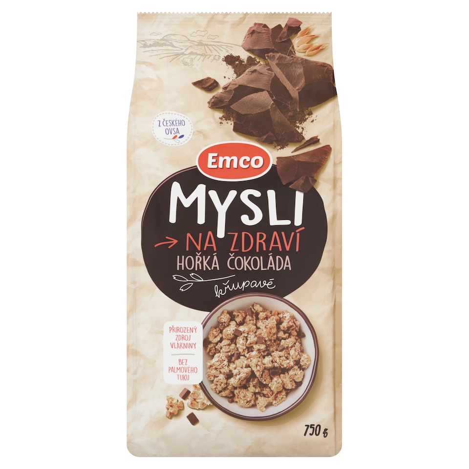 Emco Mysli Crunchy Dark Chocolate 750 g