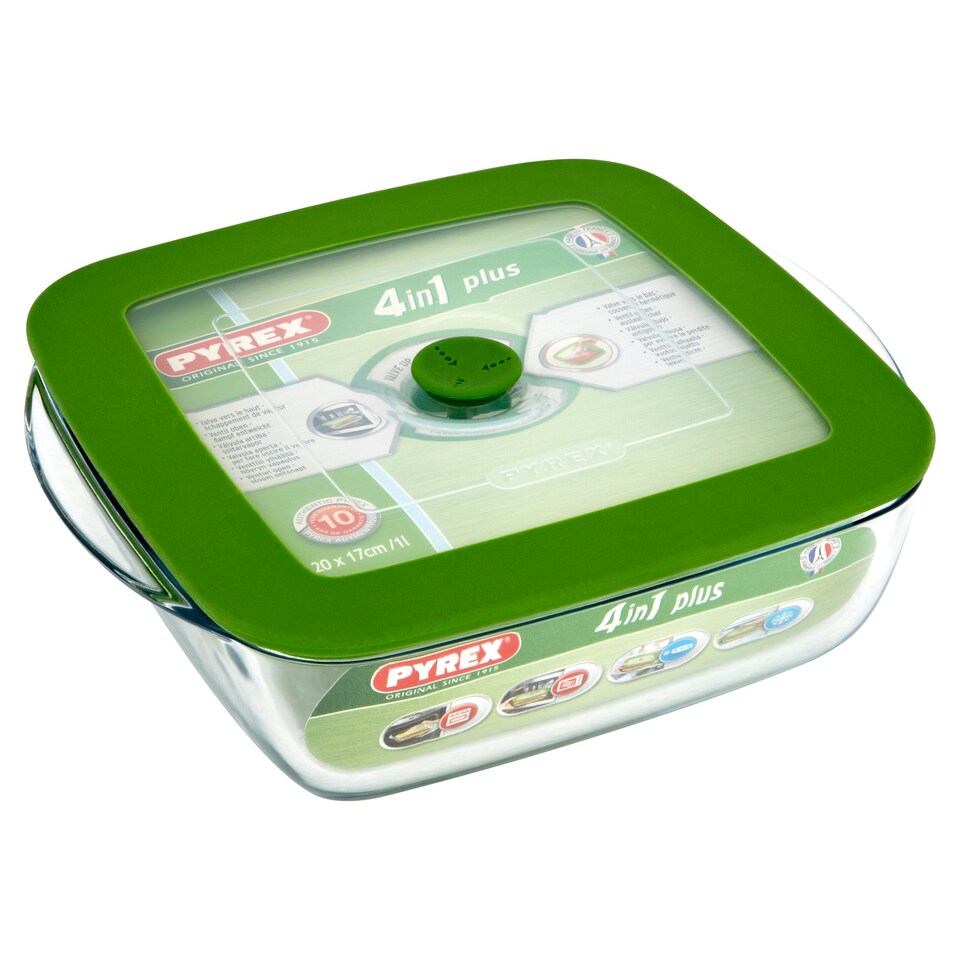 Pyrex 4 In 1 Container Square 1L