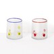 image 2 of Paperchase x Mélanie Johnsson Valentines 2 Pack Glass Tumblers