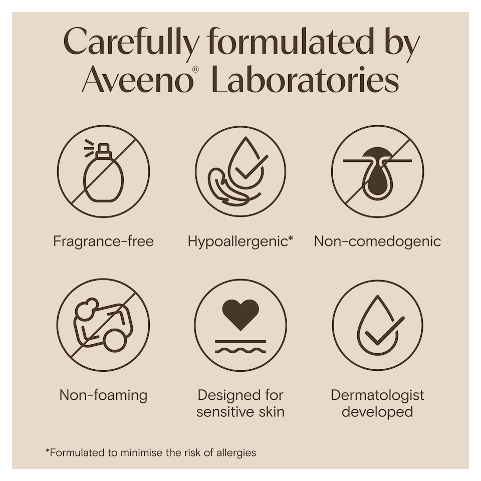 image 1 of Aveeno Face Calm and Restore Nourishing Oat Cleanser 200ml