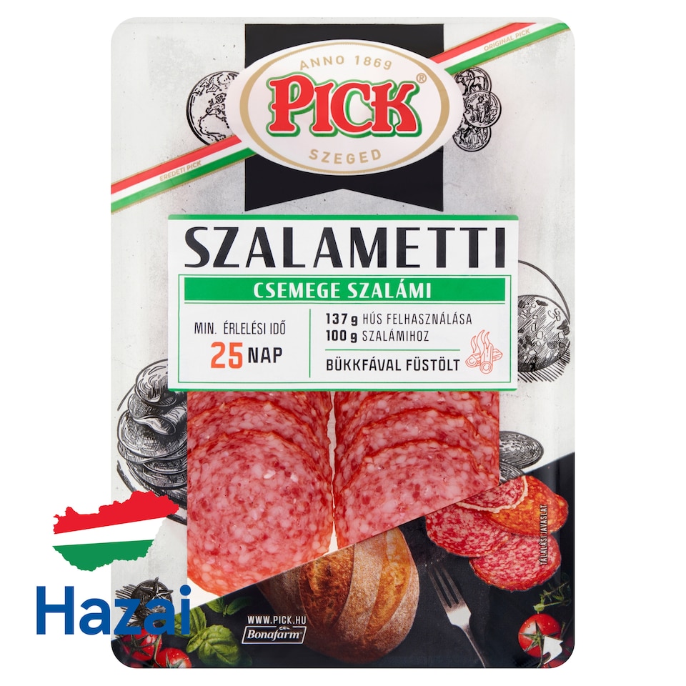PICK Szalametti szeletelt csemege szalámi 70 g  1. kép