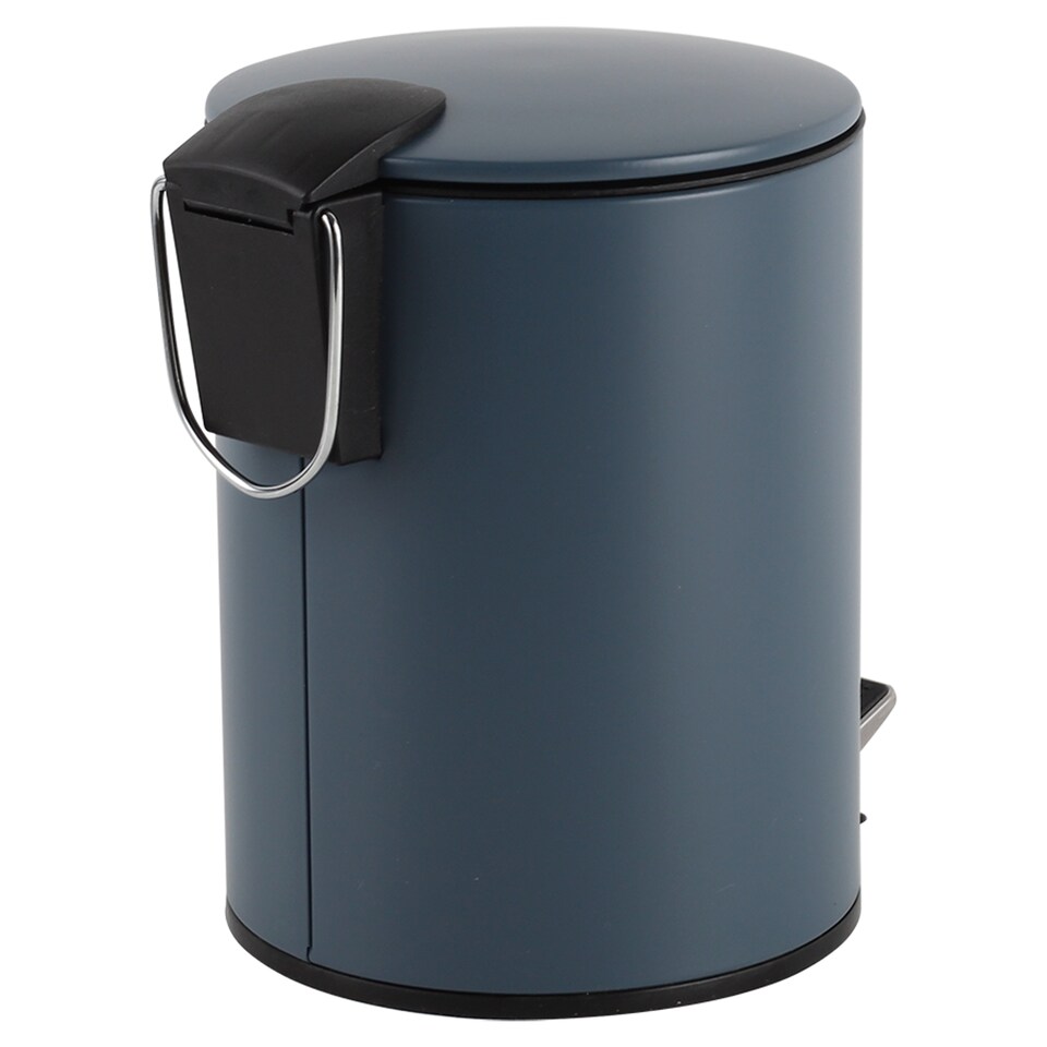 image 1 of F&F Home Round Slate Blue Slow Close 3 Litre Bin
