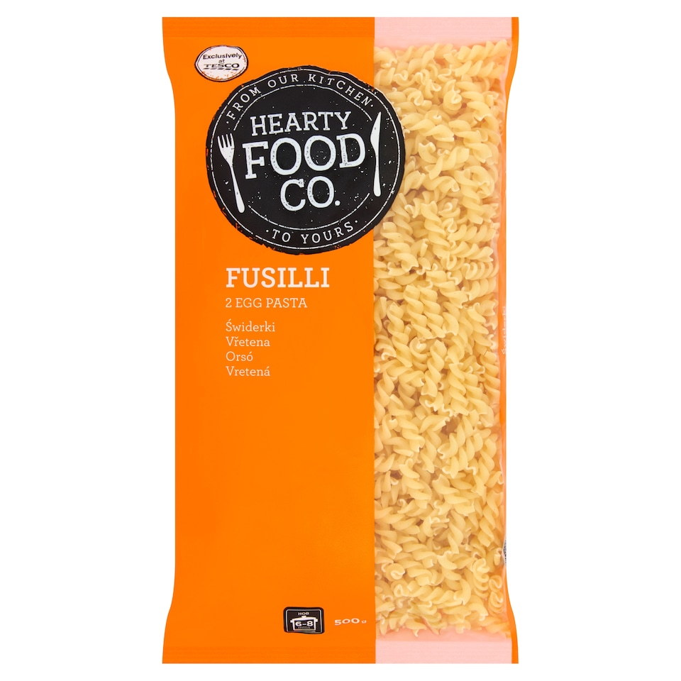 Hearty Food Co. Fusilli 2 Egg Pasta 500 g