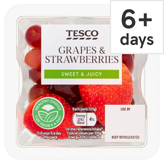 Tesco Grape & Strawberry 125G Tesco Groceries
