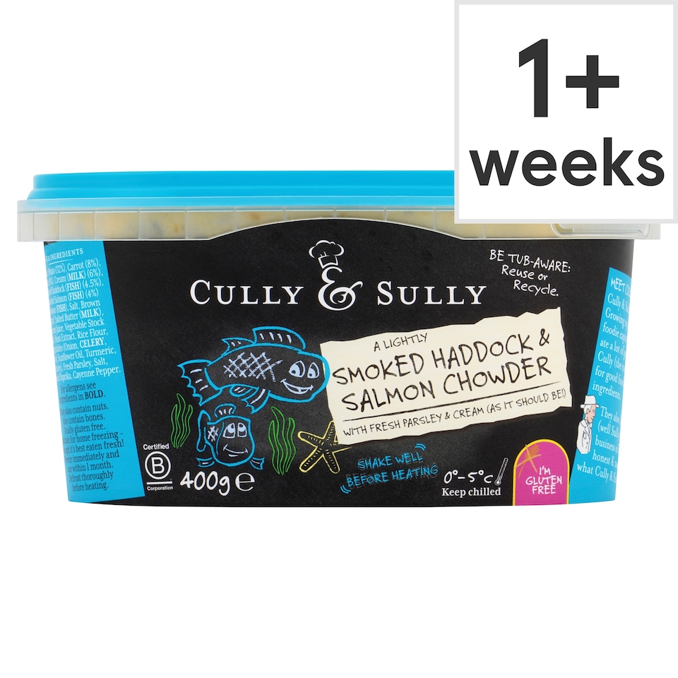 Cully & Sully Smoked Haddock & Salmon Chowder 400g