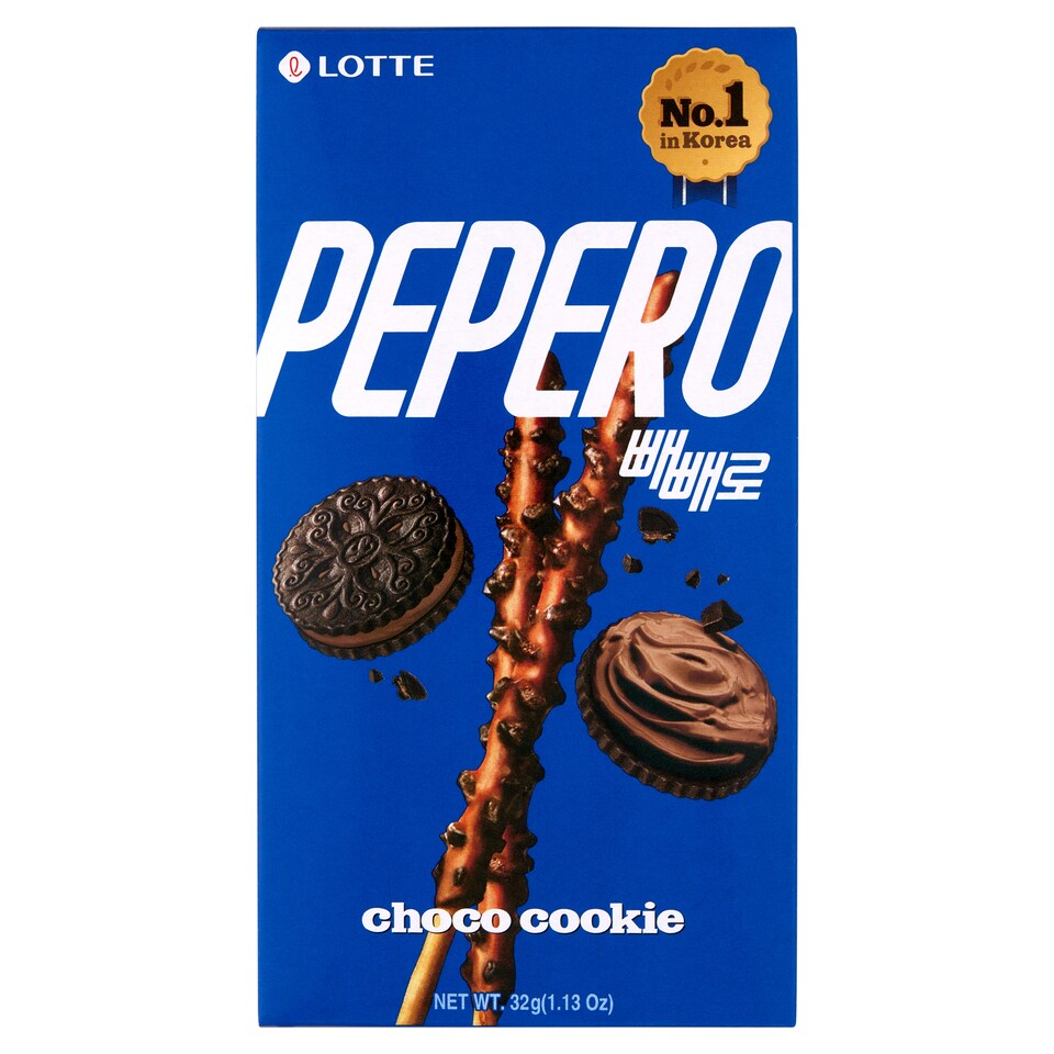 Lotte Pepero csokoládéba mártott ropirudacska keksszel 32 g