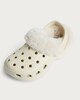 image 3 of F&F Girls Faux Fur Lined Clogs in White