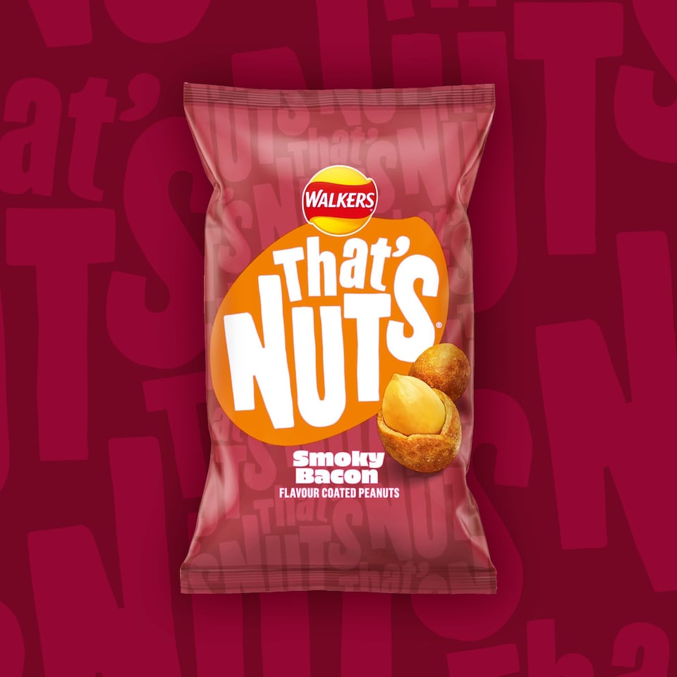 image 1 of  Walkers Thats Nuts Smoky Bacon 40g Clipstrip