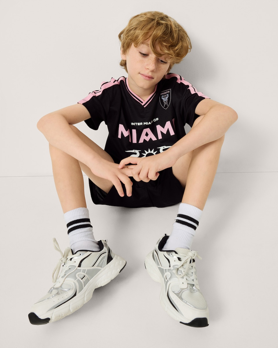 image 1 of Inter Miami CF T-shirt and Shorts Set in Black