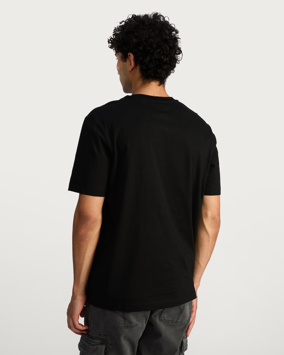 image 1 of Nirvana Cotton Rich Print T-Shirt in Black